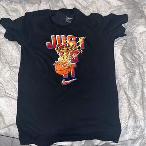 Nike Black Tee with Bold Graphic